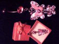 Pircing de Umbigo Corrente Borboleta rosa